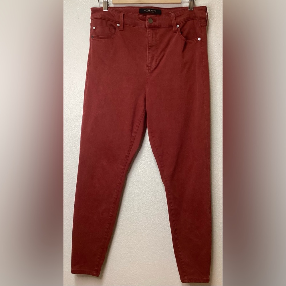 Liverpool jeans high-rise ankle skinny cherrywood 12/31